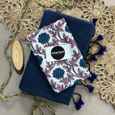 Firoji Handloom Khadi Cotton Saree With Flower Print Blouse